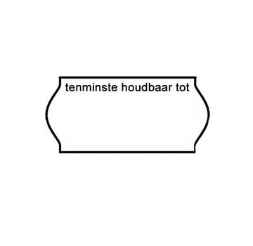 BLITZ etiketten 26x12 wit - 1ds á 36 rol - tenminste houdbaar tot