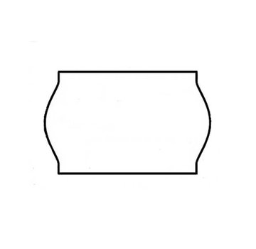 BLITZ prijsetiketten 26x16 wit - 1ds á 36 rol