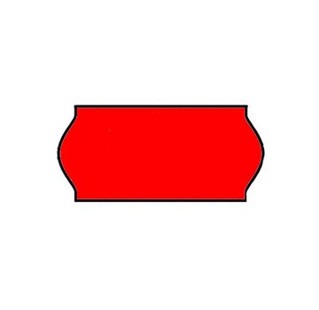BLITZ prijstangetiketten 26x12 rood - 1 ds à 36 rol