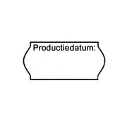 METO Etiketten 'Productiedatum' 26x12 -  36rol/doos -