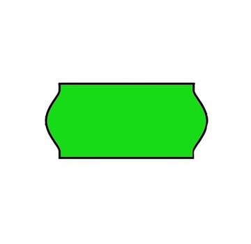 Prijstangetiketten 26x12 groen Universeel - 1 ds à 36 rol
