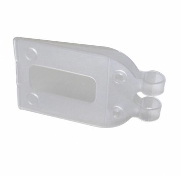 Pendelclip 28x33mm transparant