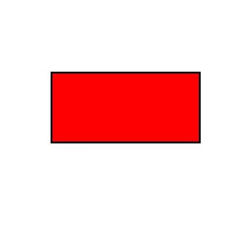 BLITZ Prijsetiketten 26x12 rechthoek rood - 1ds á 36 rol