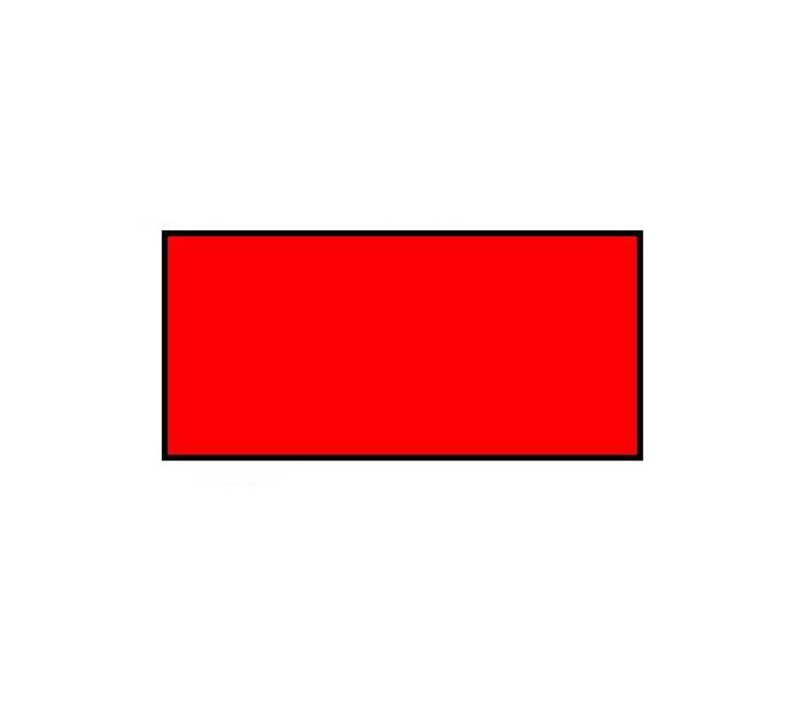 Prijsetiketten 26x12 rechthoek rood - 1ds á 36 rol