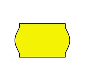 Prijsetiketten 26x16 fluor geel - 1ds á 36 rol (geschikt voor METO)