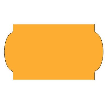 METO Prijsetiketten 32x19 fluor oranje - 1ds á 30 rol - meto