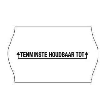 Prijsetiketten 'tenminste houdbaar tot' - 26x16- 36 Rollen