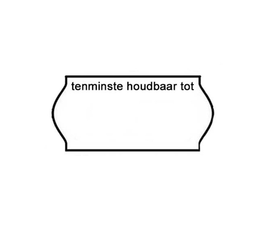 Prijsetiketten tenminste houdbaar tot 26x12 wit - 1ds á 36 rol