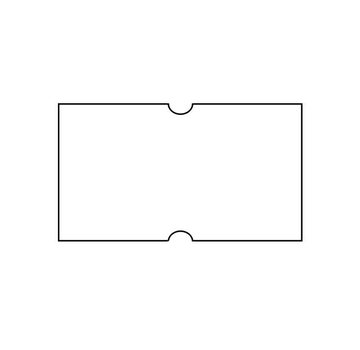 Prijsetiketten 21x12 wit Universeel - 1ds á 50 rol