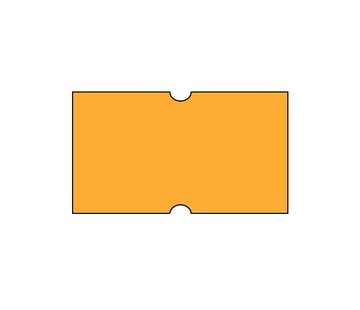Prijsetiketten 21x12 fluor oranje Universeel - 50 rollen