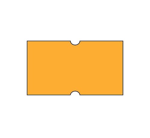 Prijsetiketten 21x12 fluor oranje Universeel - 50 rollen