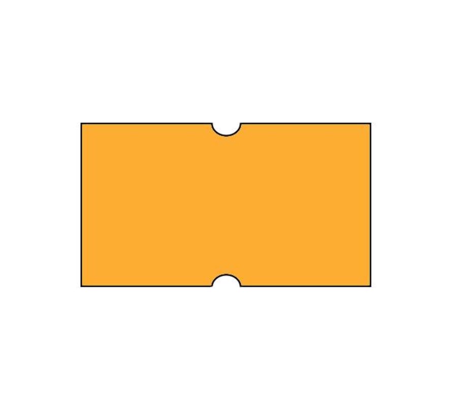 Prijsetiketten 21x12 fluor oranje Universeel - 50 rollen