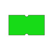 Prijsetiketten 21x12 fluor groen Universeel - 50 rollen