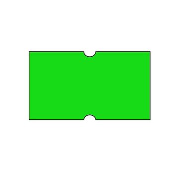Prijsetiketten 21x12 fluor groen Universeel - 1ds á 50 rol