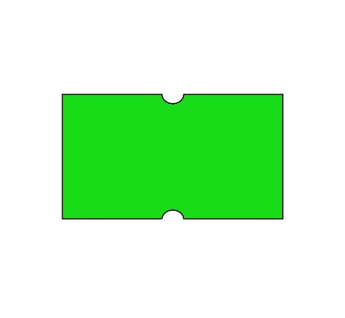 Prijsetiketten 21x12 fluor groen Universeel - 50 rollen