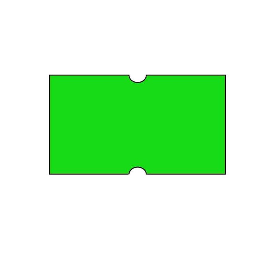 Prijsetiketten 21x12 fluor groen Universeel - 50 rollen