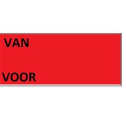 Contact Prijsetiketten Contact 37x19 rood - 1ds á 30 rol Van/Voor