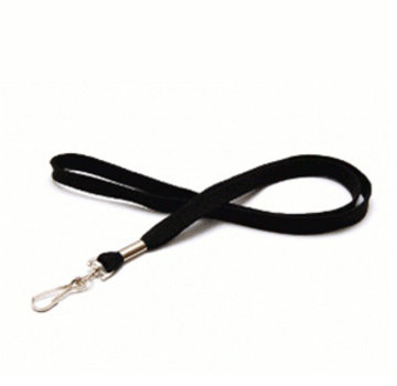 Lanyard/Keycord Rond Zwart