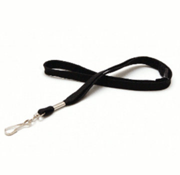 Lanyard/Keycord Rond Zwart met veiligheidssluiting