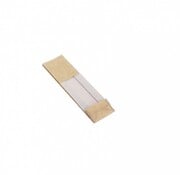 PP blokbodemzakken met venster 70 + 40 x 220 mm PAPERLOOK
