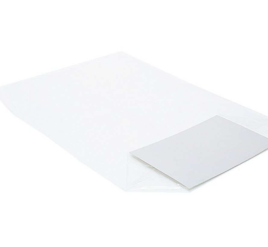 PP kruisbodemzakken met bodemkarton 250 x 375 mm 35 my