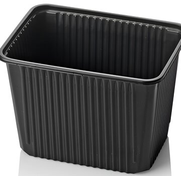 PP kilobakken 2000 ml - Zwart (180 serie)