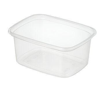Rechthoekige saladebakjes PP 200 ml