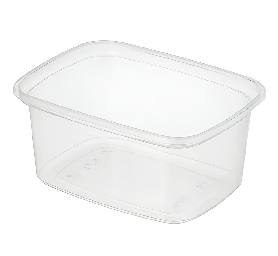PP rechthoekige saladebakjes 200 ml