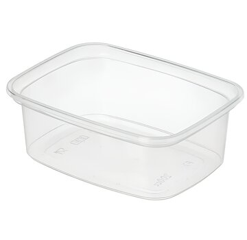 Rechthoekige saladebakjes PP 150 ml