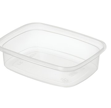 Rechthoekige saladebakjes PP 125 ml