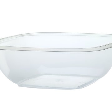 RPET Square bowls 750 cc - Transparant