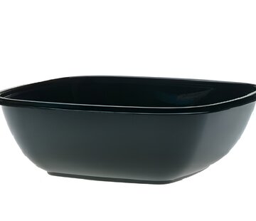 RPET Square bowls 1000 cc - Zwart