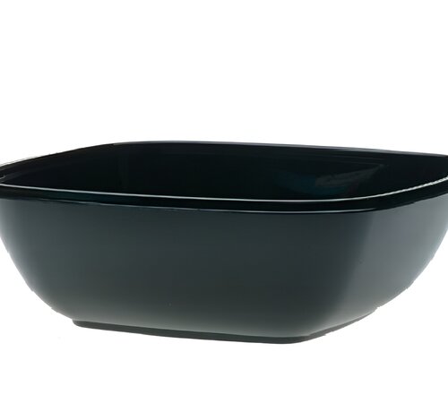 RPET Square bowls 1000 cc - Zwart