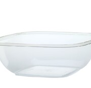 RPET Square bowls 1000 cc - Transparant