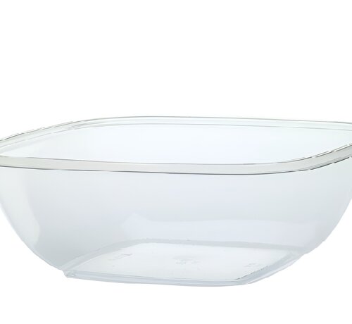 RPET Square bowls 1000 cc - Transparant