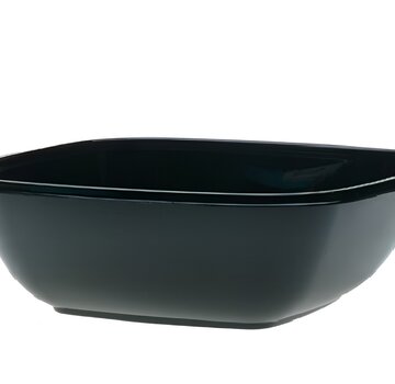 RPET Square bowls 375 cc - Zwart