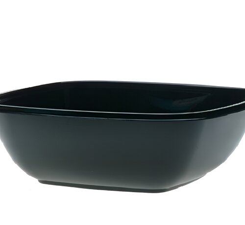 RPET Square bowls 375 cc - Zwart