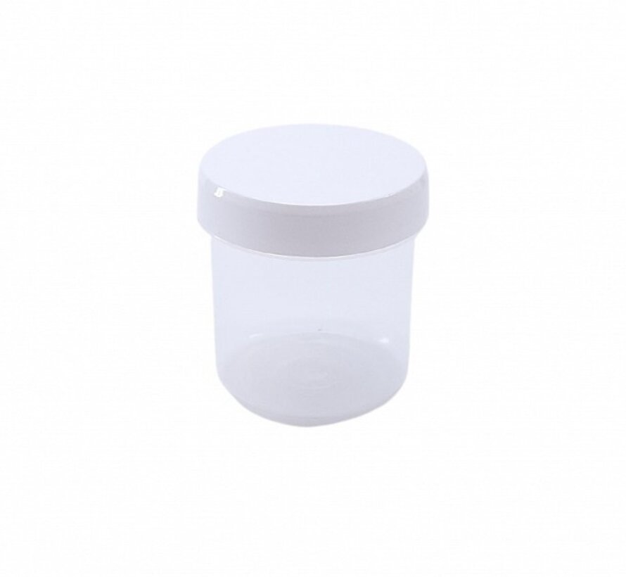 Unipotjes 75 ml transparant