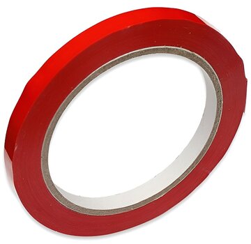 Vinyl tape rood 9 mm x 66 mtr