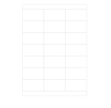 Schapkaarten 70x38 MM (21 stuks/vel)