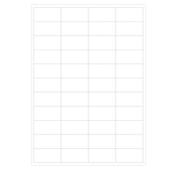 Schapkaarten 50x26 MM (44 stuks/vel)