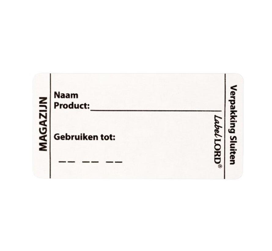 Labellord Flushlabel Magazijn