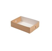 Inzetstukken "half" 31 x 22 x 7,8 cm tbv cateringdozen Kraft Platter