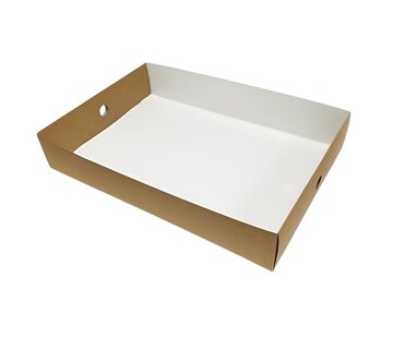 Inzetstukken "heel" 44,5 x 31 x 7,8 cm tbv cateringdozen Kraft Platter