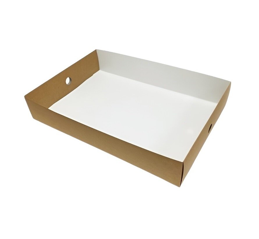 Inzetstukken "heel" 44,5 x 31 x 7,8 cm tbv cateringdozen Kraft Platter