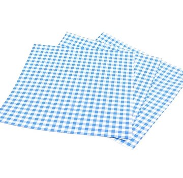 Edelpack vellen 32 x 40 cm Ruit blauw