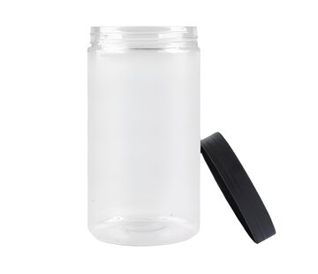 PET potten 1000 ml incl. deksels