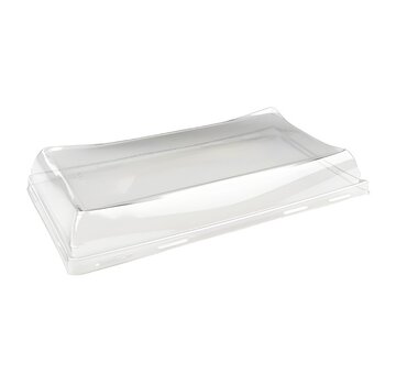 RPET deksels tbv Pagoda platter 22 x 12 cm
