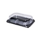 PET Rectangular Platter cateringschalen 24 x 17 x 6 cm (inclusief deksels)