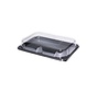 PET Rectangular Platter cateringschalen 35 x 24 x 6 cm (inclusief deksels)
